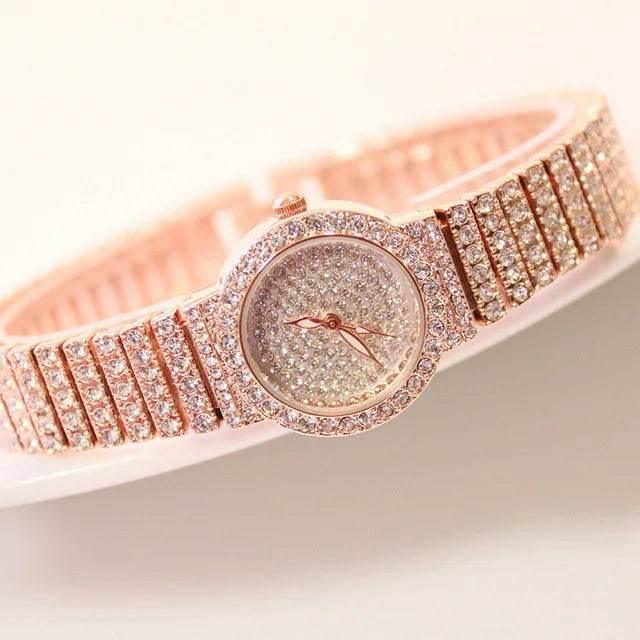 BS Women Watch Famous Luxury Brands Diamond Ladies Wrist Watches Female Small Wristwatch Rose Gold Watch Women Montre Femme 2025 - Empire P.E
