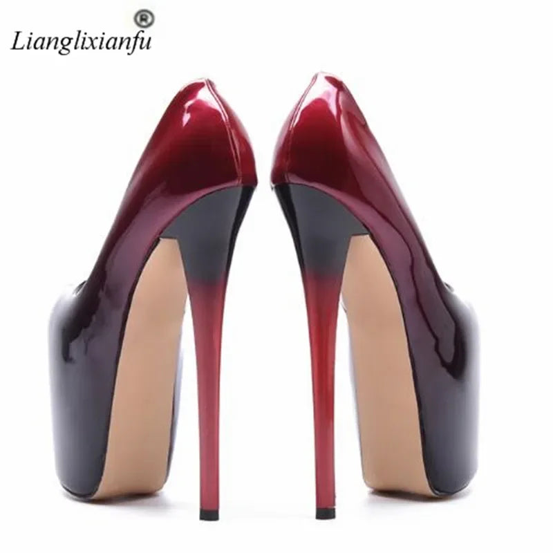 Sexy Stilettos 19cm Thin High-Heeled Patent Leather - Empire P.E