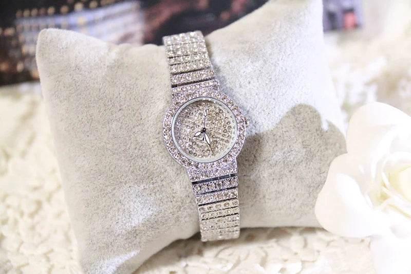BS Women Watch Famous Luxury Brands Diamond Ladies Wrist Watches Female Small Wristwatch Rose Gold Watch Women Montre Femme 2025 - Empire P.E