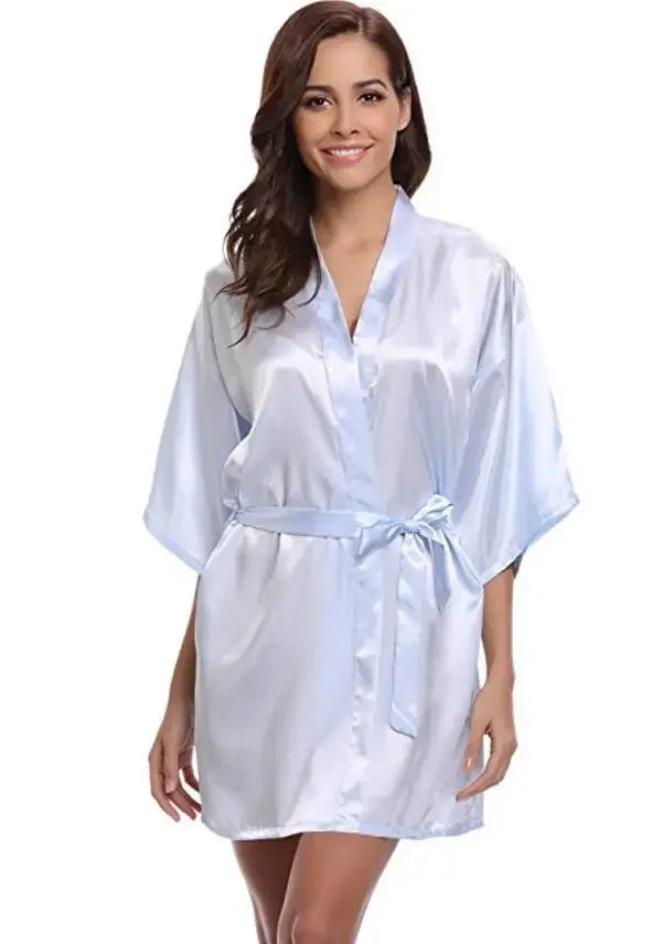 Women Silk Satin Bridesmaid Robes - Empire P.E