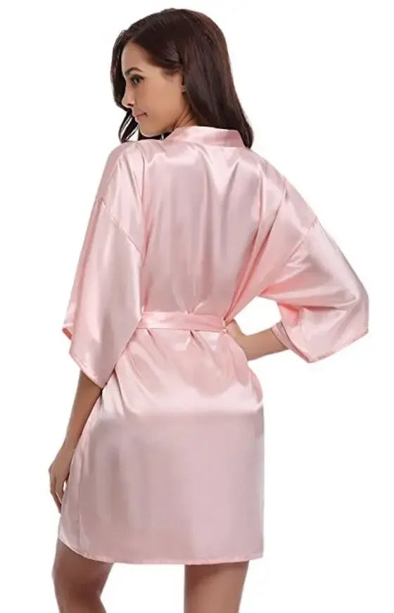 Women Silk Satin Bridesmaid Robes - Empire P.E