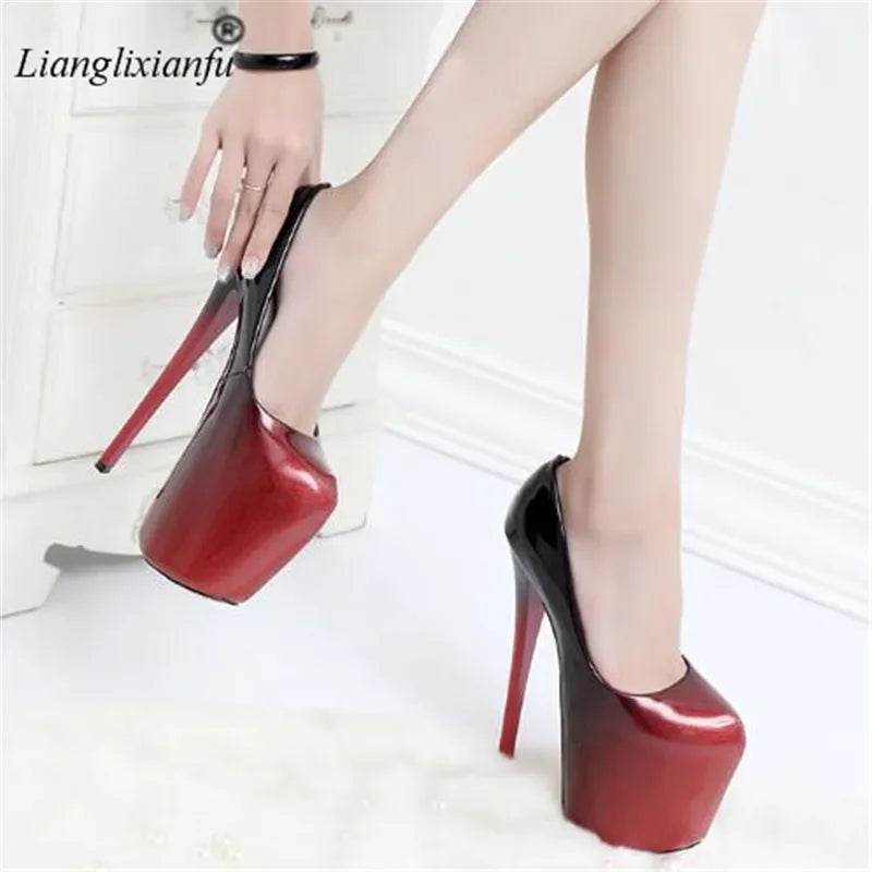 Sexy Stilettos 19cm Thin High-Heeled Patent Leather - Empire P.E