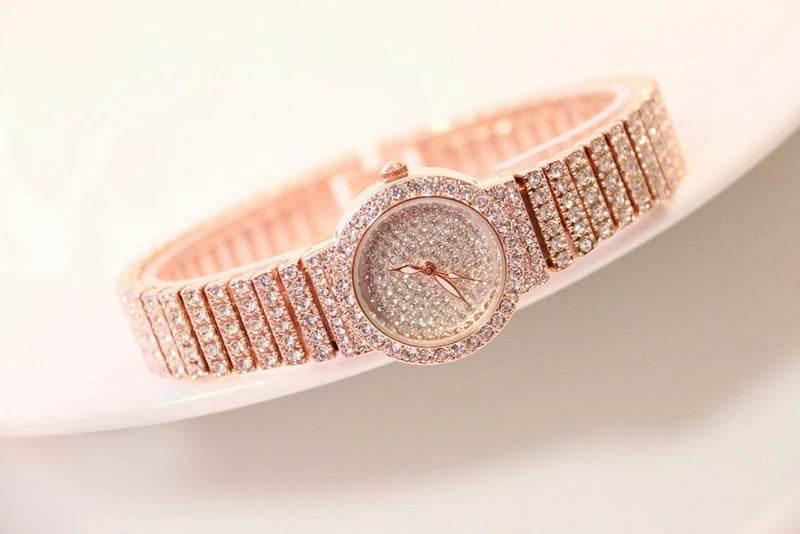 BS Women Watch Famous Luxury Brands Diamond Ladies Wrist Watches Female Small Wristwatch Rose Gold Watch Women Montre Femme 2025 - Empire P.E