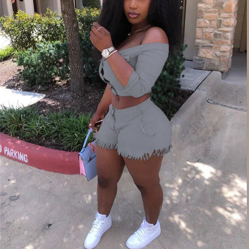 2 Piece Set Outfits Tracksuit Plus Size Casual Streetwear - Empire P.E