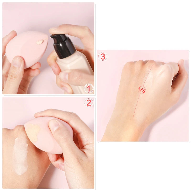 Makeup Sponge Concealer Smooth Cosmetic Powder Puff Cut Shape