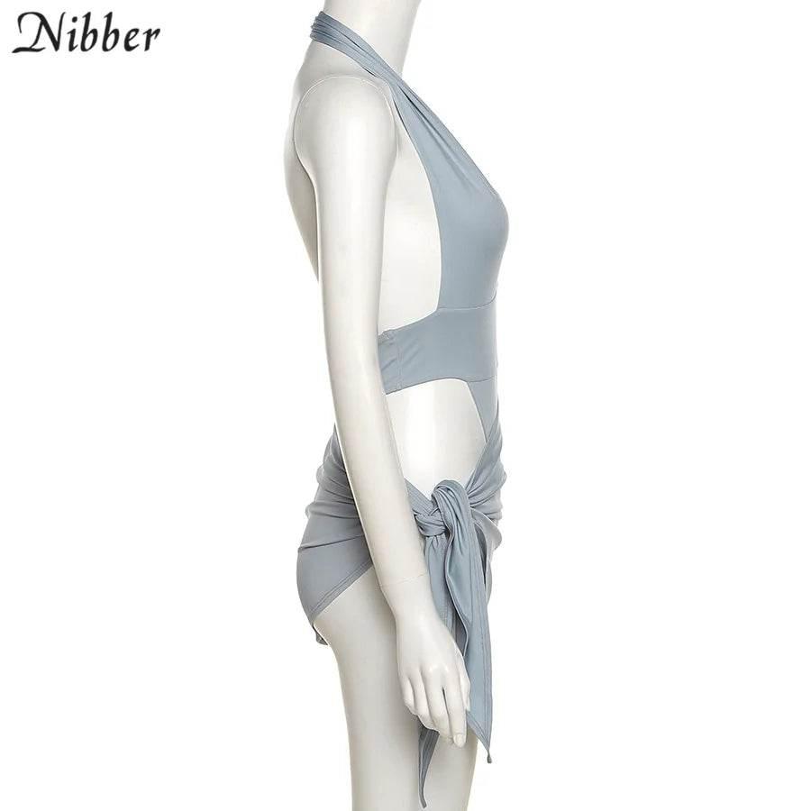Nibber Sexy Beach Vacation Wear Basic Bikini Bodysuit Skirts 2 Two Piece Sets For Women's Clothing Suits Swimsuit Female 2024 - Empire P.E