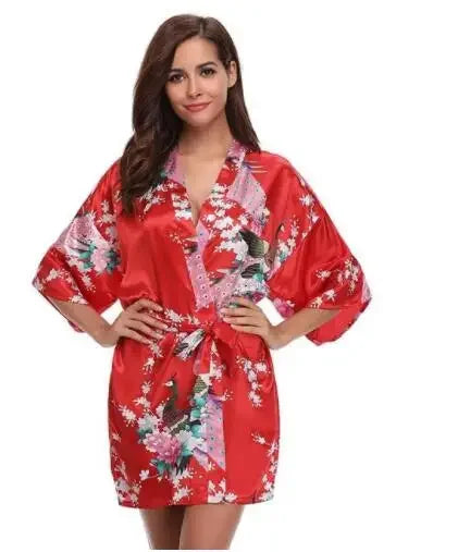 Satin Silk Bridesmaid Robe - Empire P.E