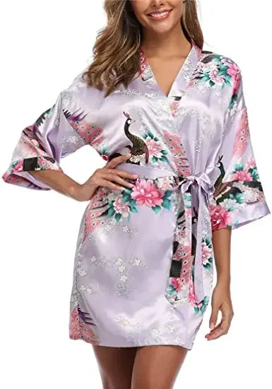 Satin Silk Bridesmaid Robe - Empire P.E