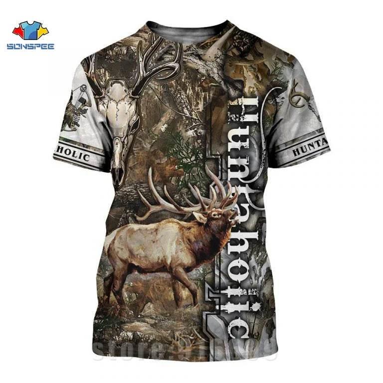 3D Camo Wild Boar Graphic Men's T-Shirt - Empire P.E