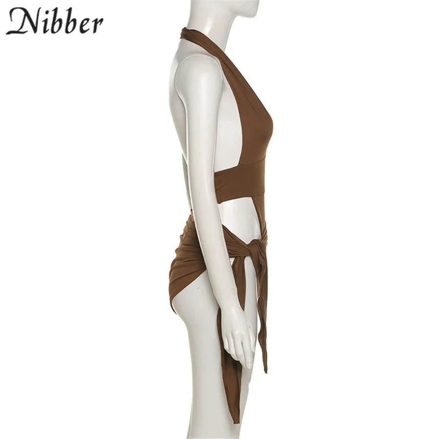 Nibber Sexy Beach Vacation Wear Basic Bikini Bodysuit Skirts 2 Two Piece Sets For Women's Clothing Suits Swimsuit Female 2024 - Empire P.E