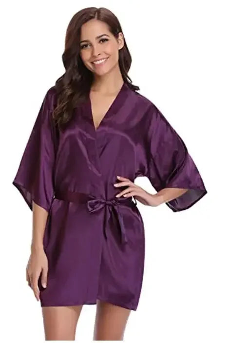 Women Silk Bridesmaid Robes - Empire P.E