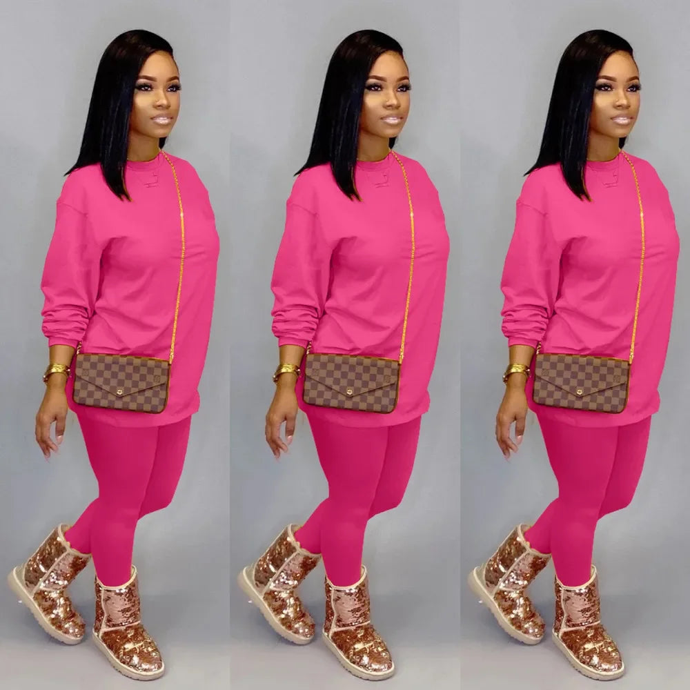 2 piece set stacked leggings clothes - Empire P.E