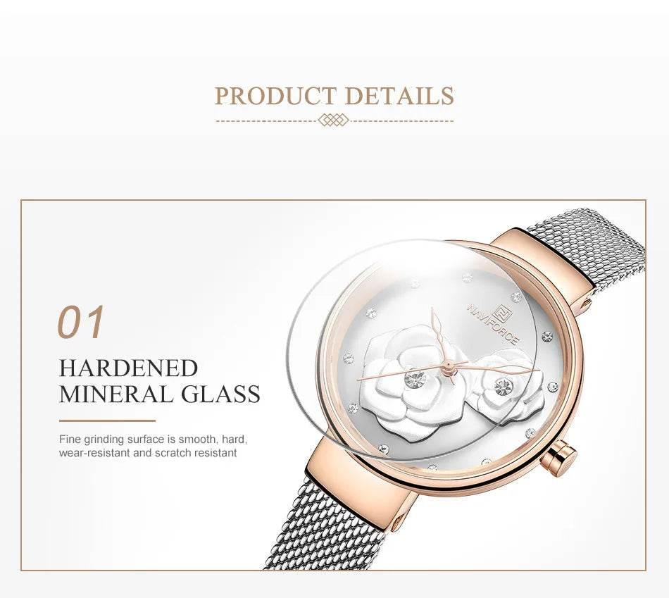 Women Watch Top Luxury Brand Steel Mesh Waterproof - Empire P.E