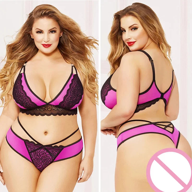 5XL Plus Size Women Lace Bodysuit Sexy Lingerie - Empire P.E