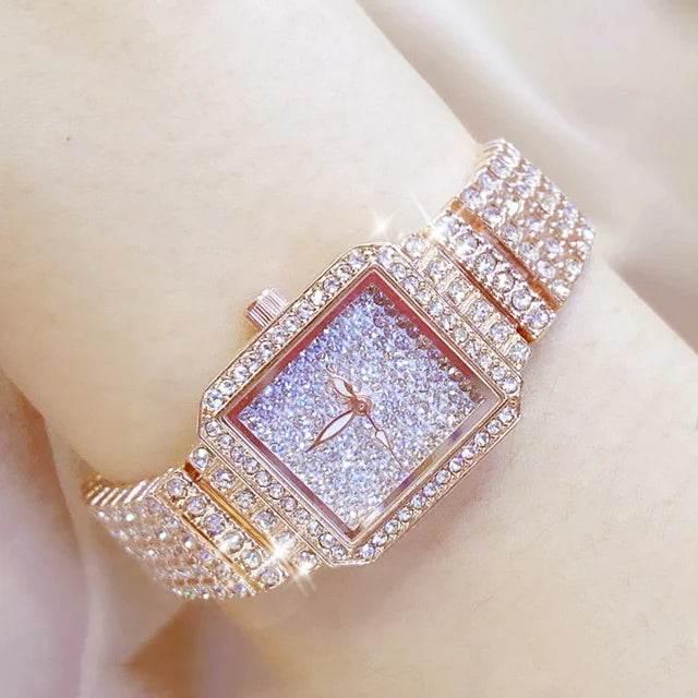 BS Women Watch Famous Luxury Brands Diamond Ladies Wrist Watches Female Small Wristwatch Rose Gold Watch Women Montre Femme 2025 - Empire P.E