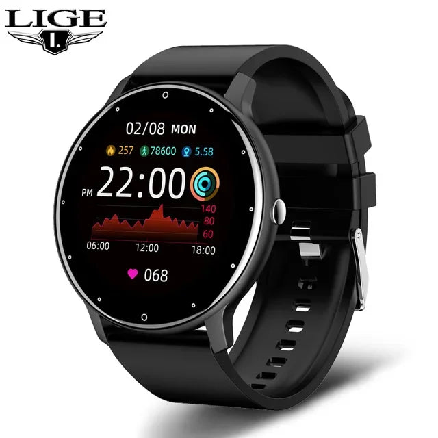 LIGE 2025 New Smart Watch Men Full Touch Screen