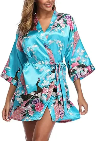 Satin Silk Bridesmaid Robe - Empire P.E