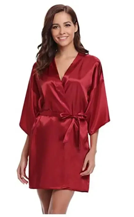 Women Silk Bridesmaid Robes - Empire P.E