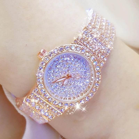 BS Women Watch Famous Luxury Brands Diamond Ladies Wrist Watches Female Small Wristwatch Rose Gold Watch Women Montre Femme 2025 - Empire P.E