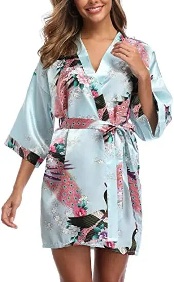 Satin Silk Bridesmaid Robe - Empire P.E
