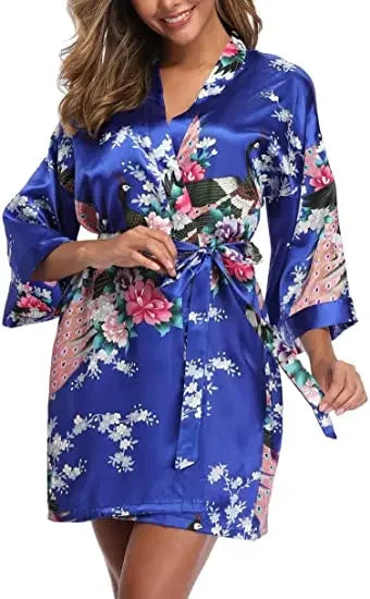 Satin Silk Bridesmaid Robe - Empire P.E