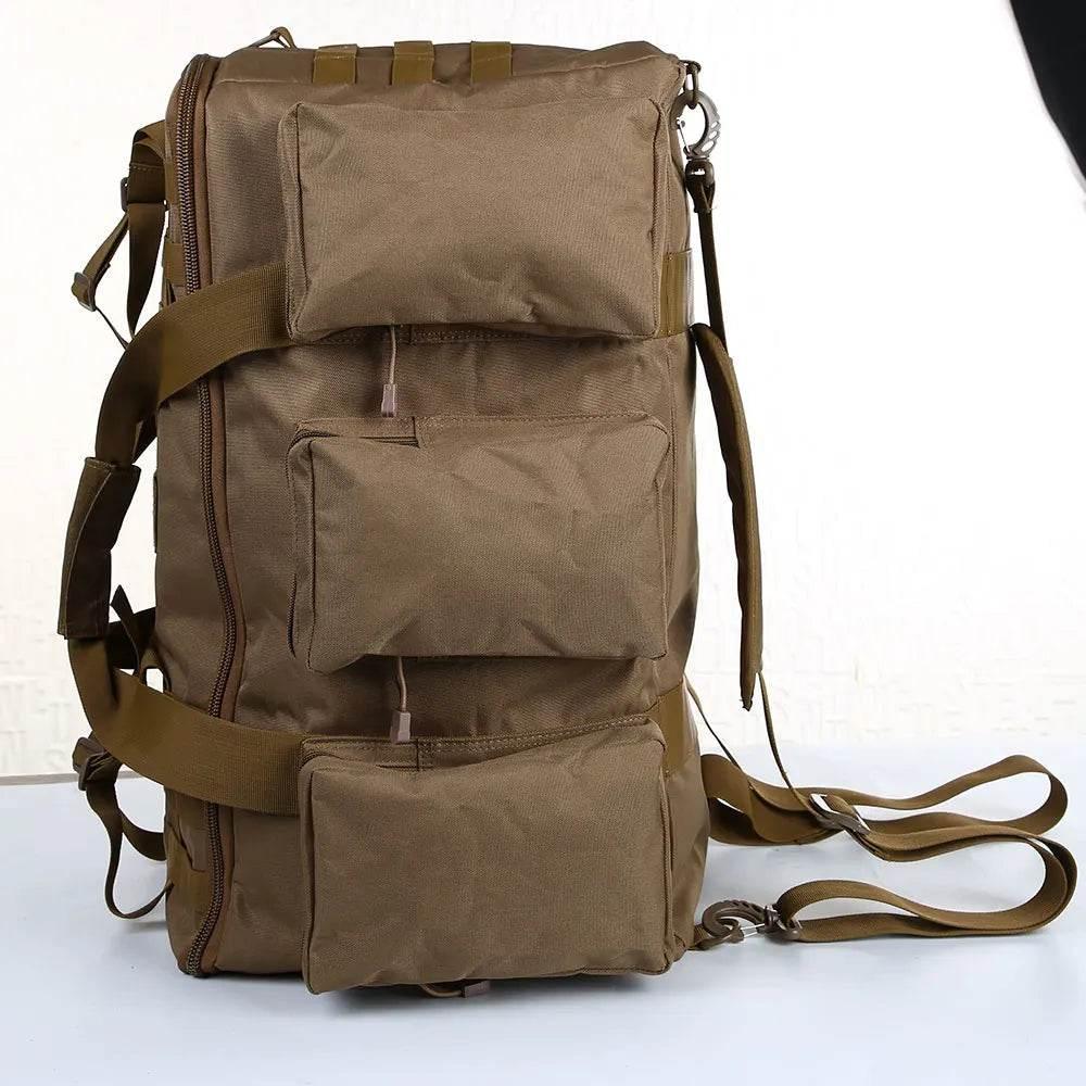 55L Luggage Duffel Bag Camping Backpack Tactical Large Bags Men's Hiking Travel Mountaineering Trip Utility Gym Weekend Duffle - Empire P.E