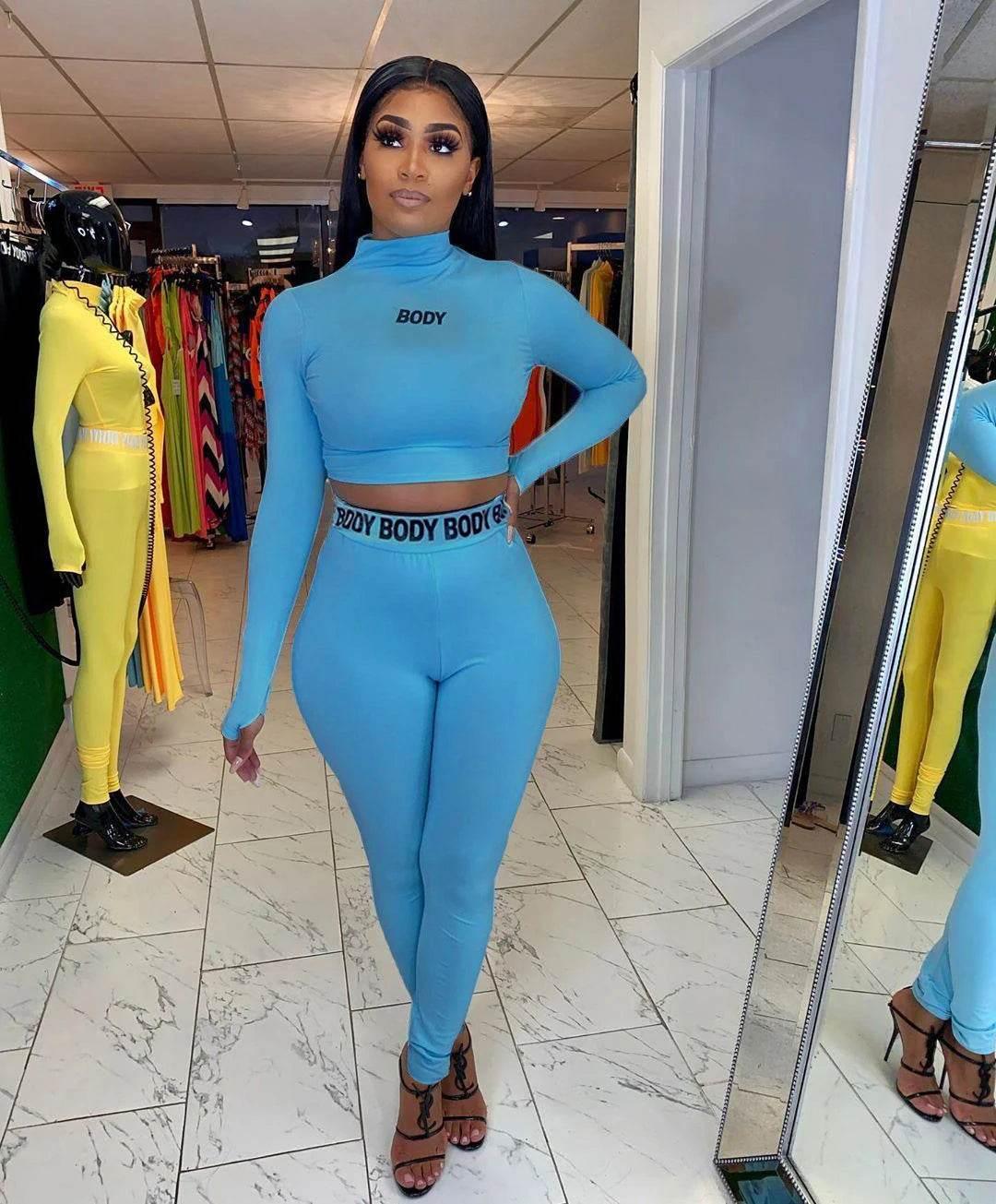 Solid Color Tight Long-sleeved Suit - Empire P.E