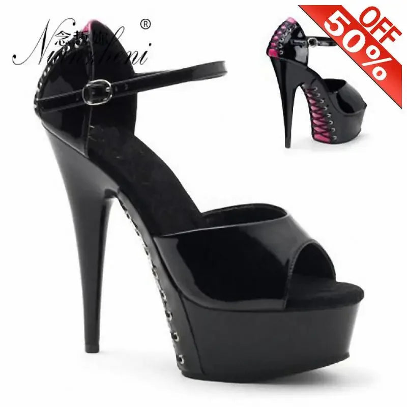 15CM High Stripper Heeled Thick Platform - Empire P.E