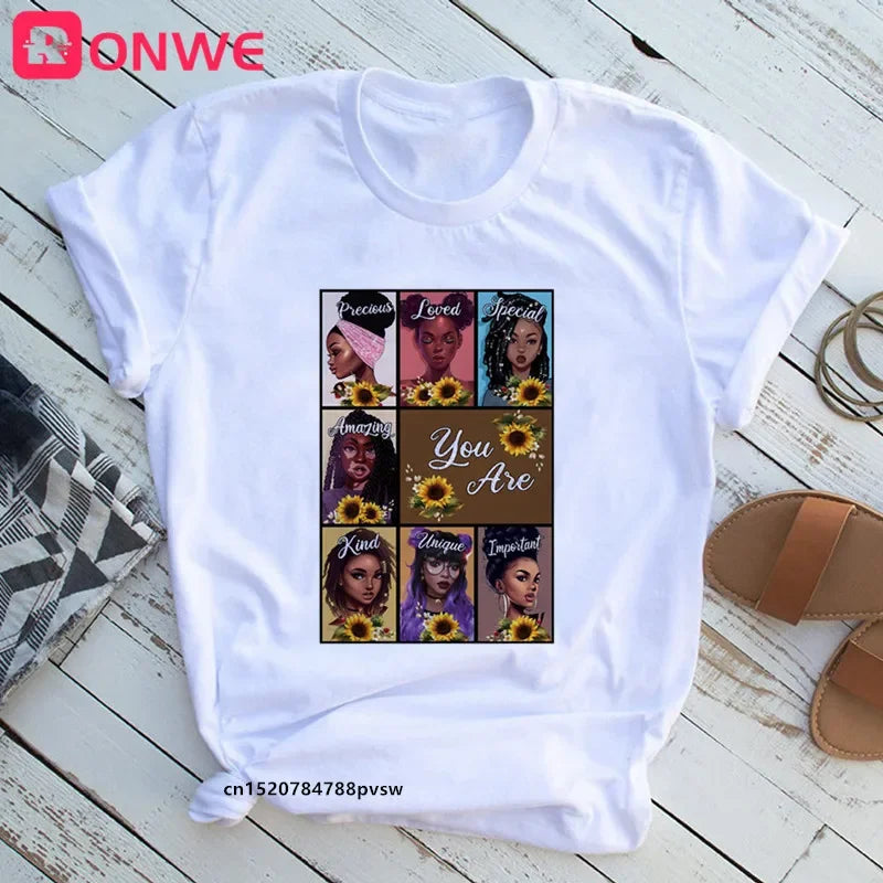 Beautiful African Lady Women T-shirt - Empire P.E