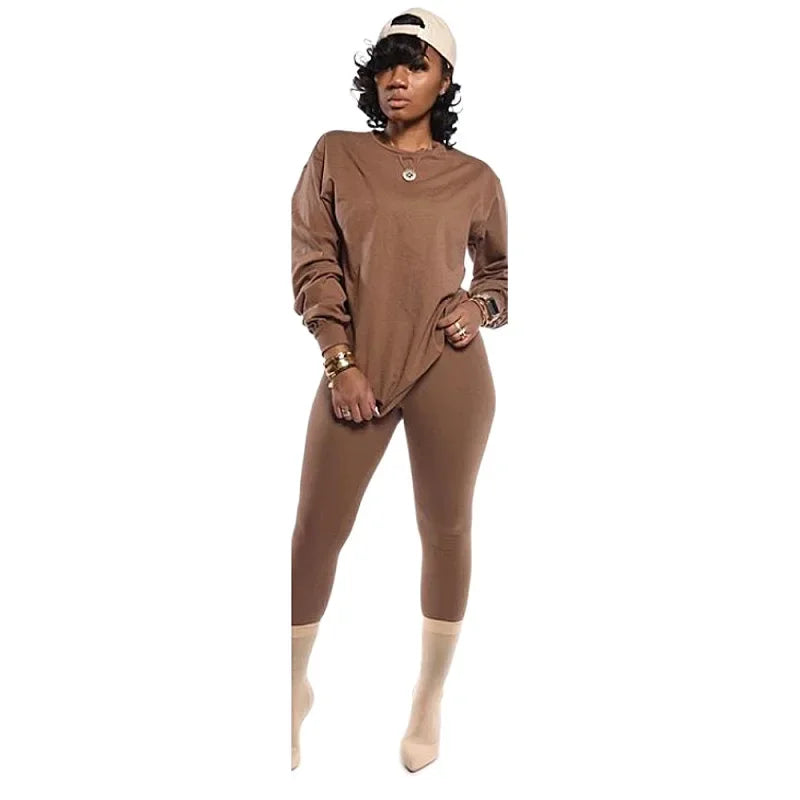 2 piece set stacked leggings clothes - Empire P.E