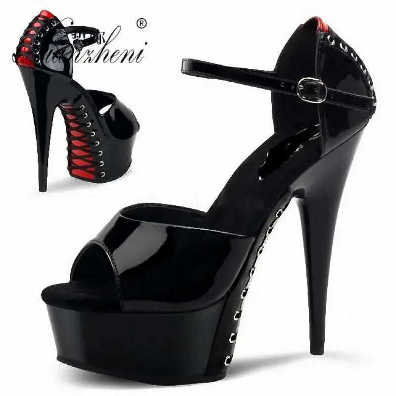 15CM High Stripper Heeled Thick Platform - Empire P.E