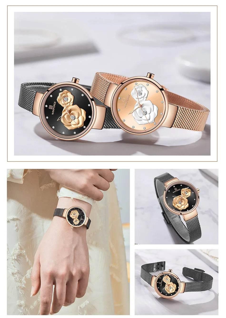 Women Watch Top Luxury Brand Steel Mesh Waterproof - Empire P.E