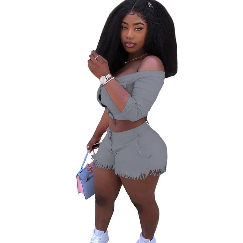 2 Piece Set Outfits Tracksuit Plus Size Casual Streetwear - Empire P.E