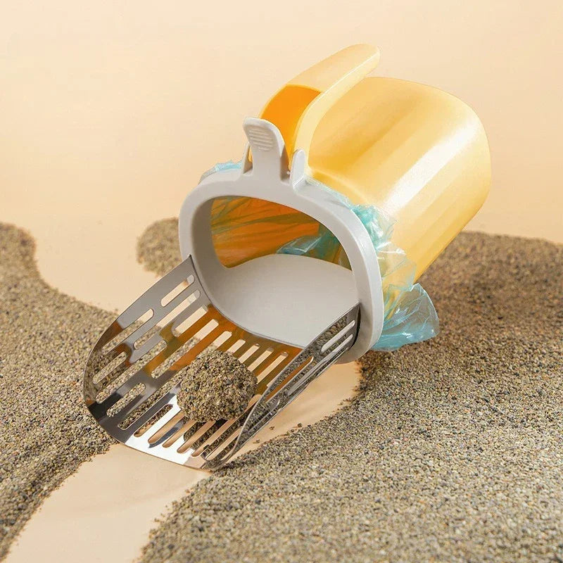 cat poop scoop integrated color blocked - Empire P.E