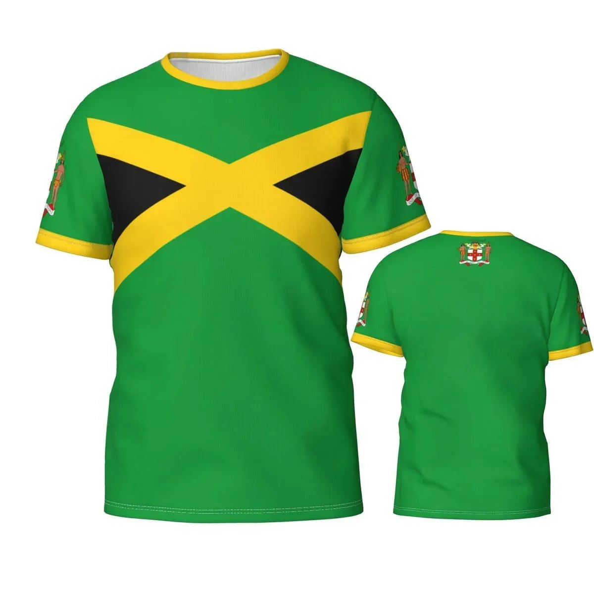 Jamaican Flag badge 3D Printed Men's T-shirts Women Fashion T shirt clothes National Day Gifts Personalized Casual Tops - Empire P.E