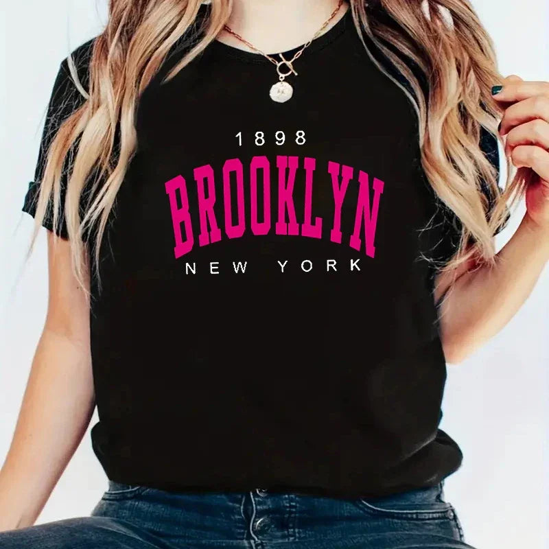 2024 New Summer Women T Shirt 1898 Brooklyn New York - Empire P.E