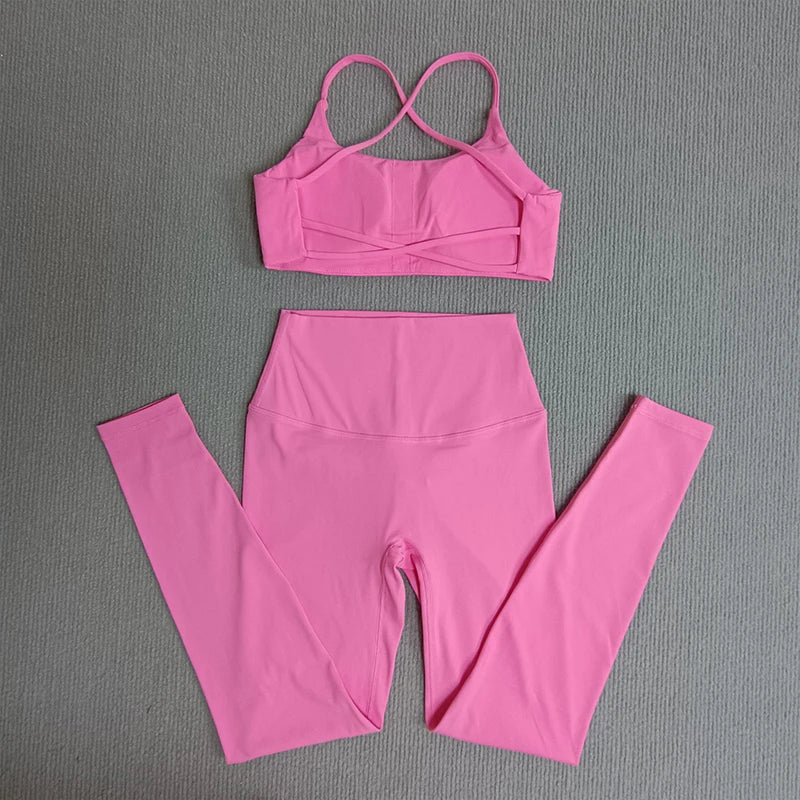 Yoga Clothes Set 2 Pcs Gym Tights Sports Set - Empire P.E