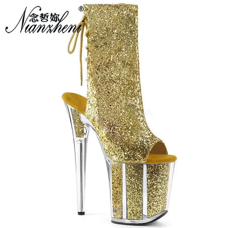 Peep Toe Strip Pole Dance High Heels - Empire P.E