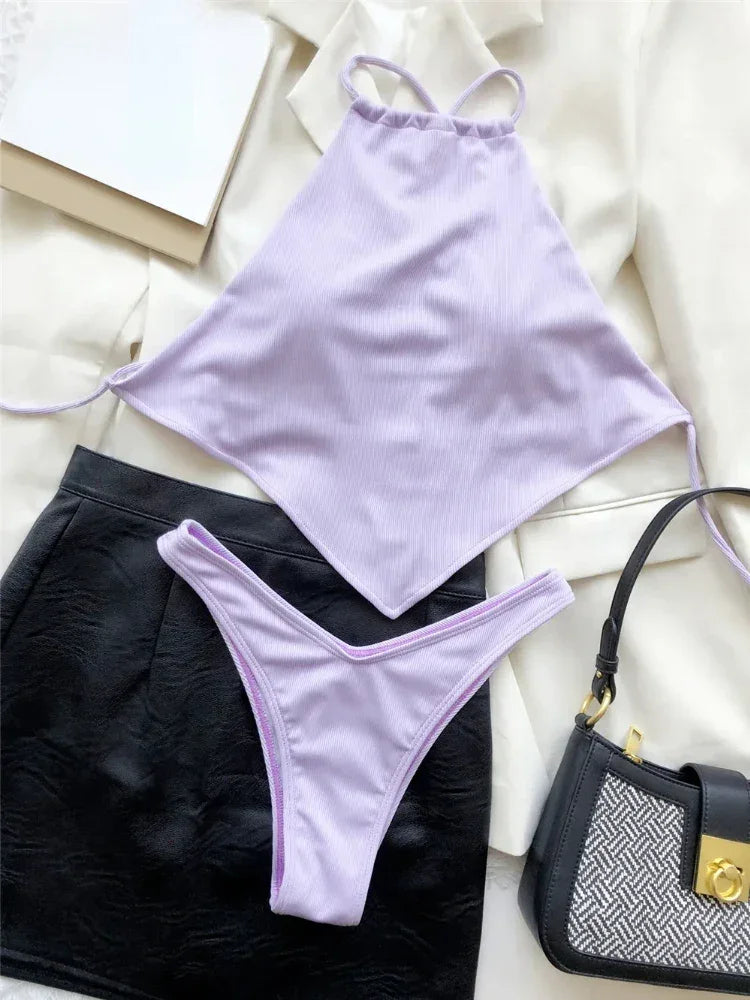 Halter Bandana Bikinis Set - Empire P.E