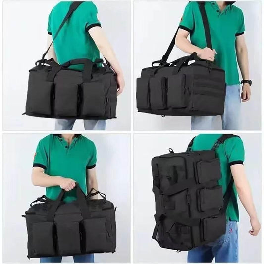 55L Luggage Duffel Bag Camping Backpack Tactical Large Bags Men's Hiking Travel Mountaineering Trip Utility Gym Weekend Duffle - Empire P.E
