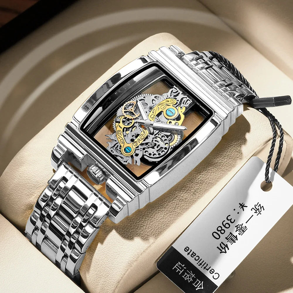 2024 Transparent Full Hollow Metal Leather Watches