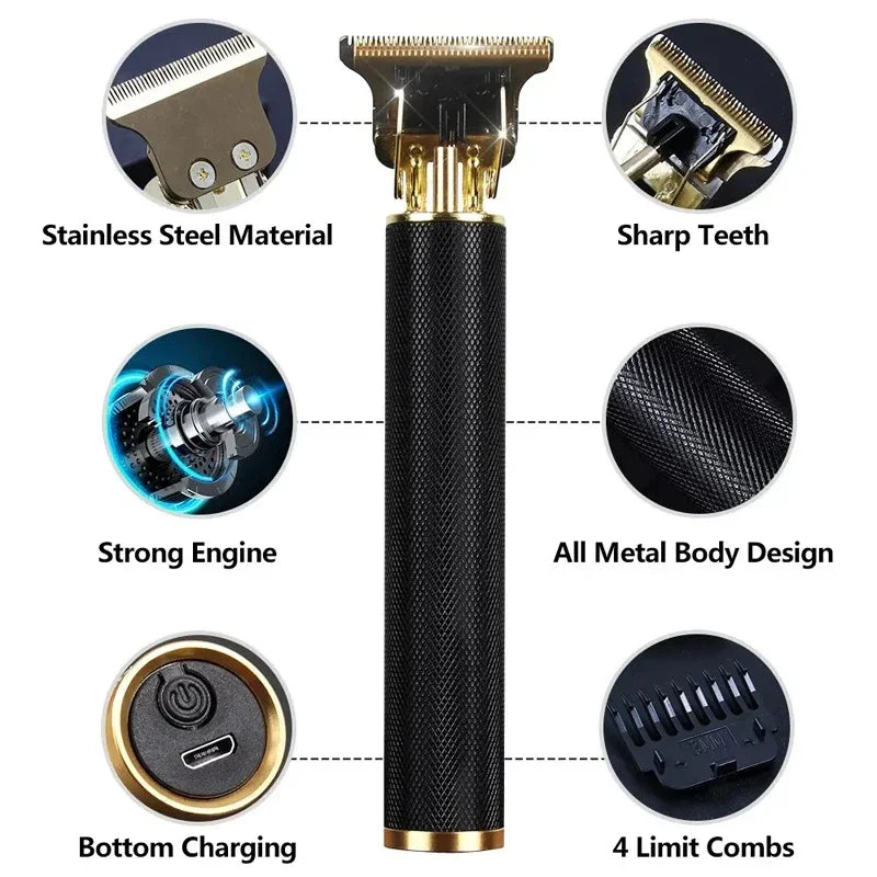 Professional hairdresser_ T9 Electric USB razor set - Empire P.E