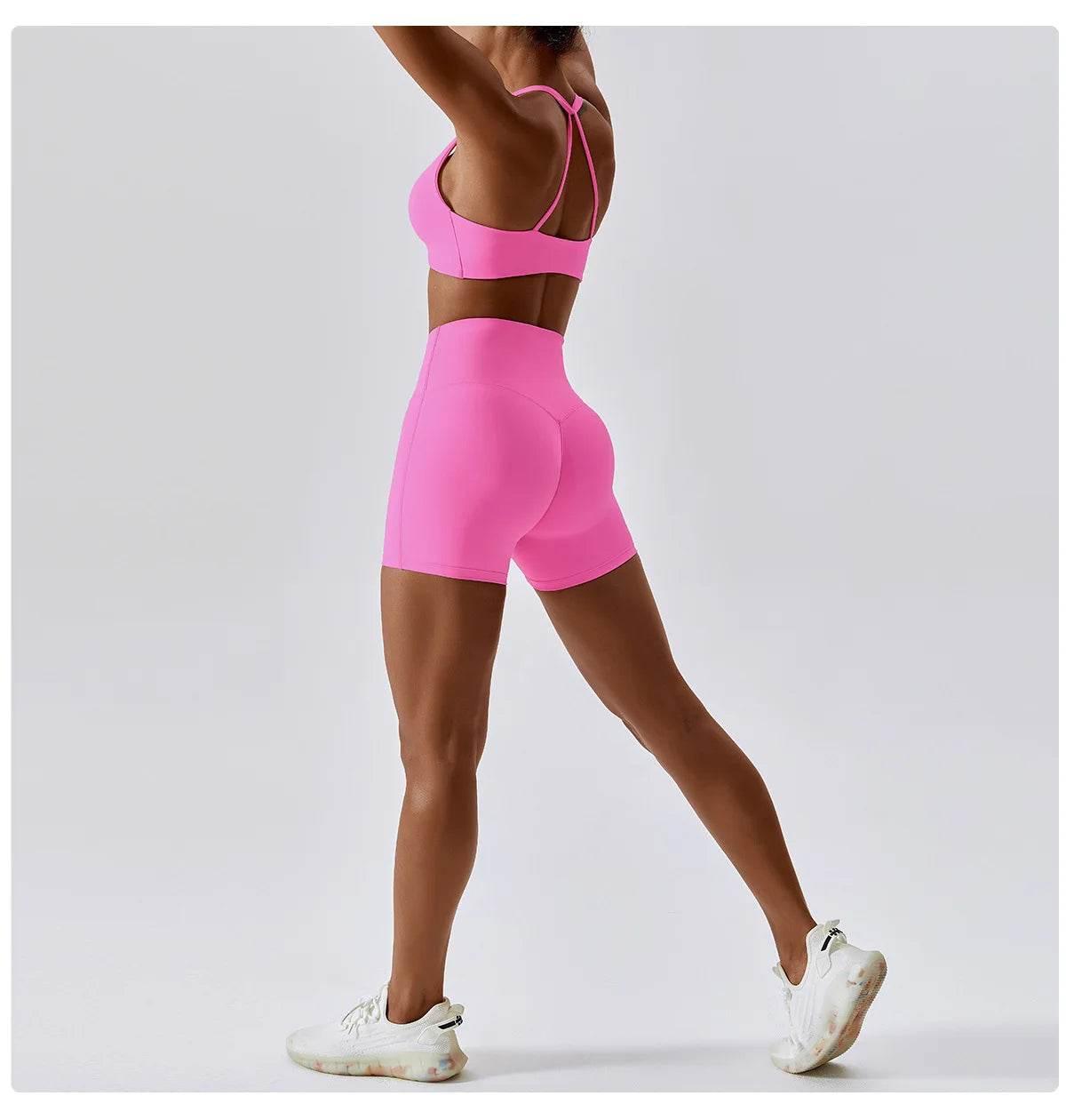 Yoga Set Women's Tracksuit Fitness Sports Set Workout Clothes For Women Gym Set Women Outfits Sports Bra Yoga Pants Yoga Suit - Empire P.E