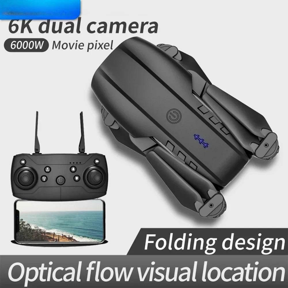 E99 Quadcopter Folding Drone Remote Control Handle Four Axis Aircraft HD Photography UAV Altitude Fixation - Empire P.E