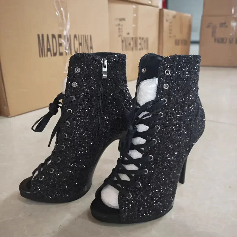 Womens Fashion High Heeled Boots - Empire P.E