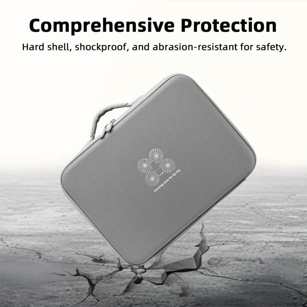 Portable Carrying Case Shockproof Travel Storage Bag Drop-resistant Shoulder Bag Handbag for DJI Flip Drone Accessories - Empire P.E