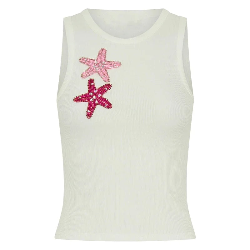Women's Starfish Print Skirt Set - Empire P.E