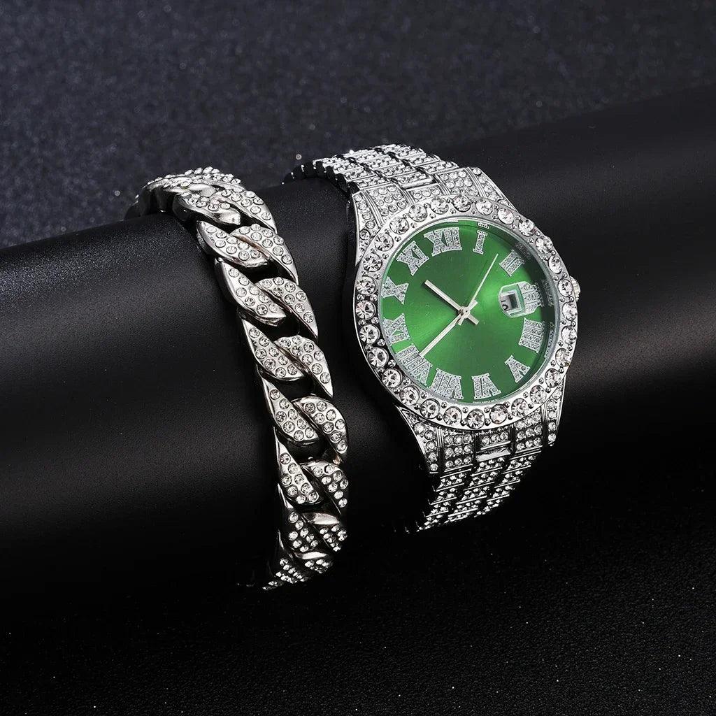 1/2Pc Watch Bracelet Set Hip Hop - Empire P.E