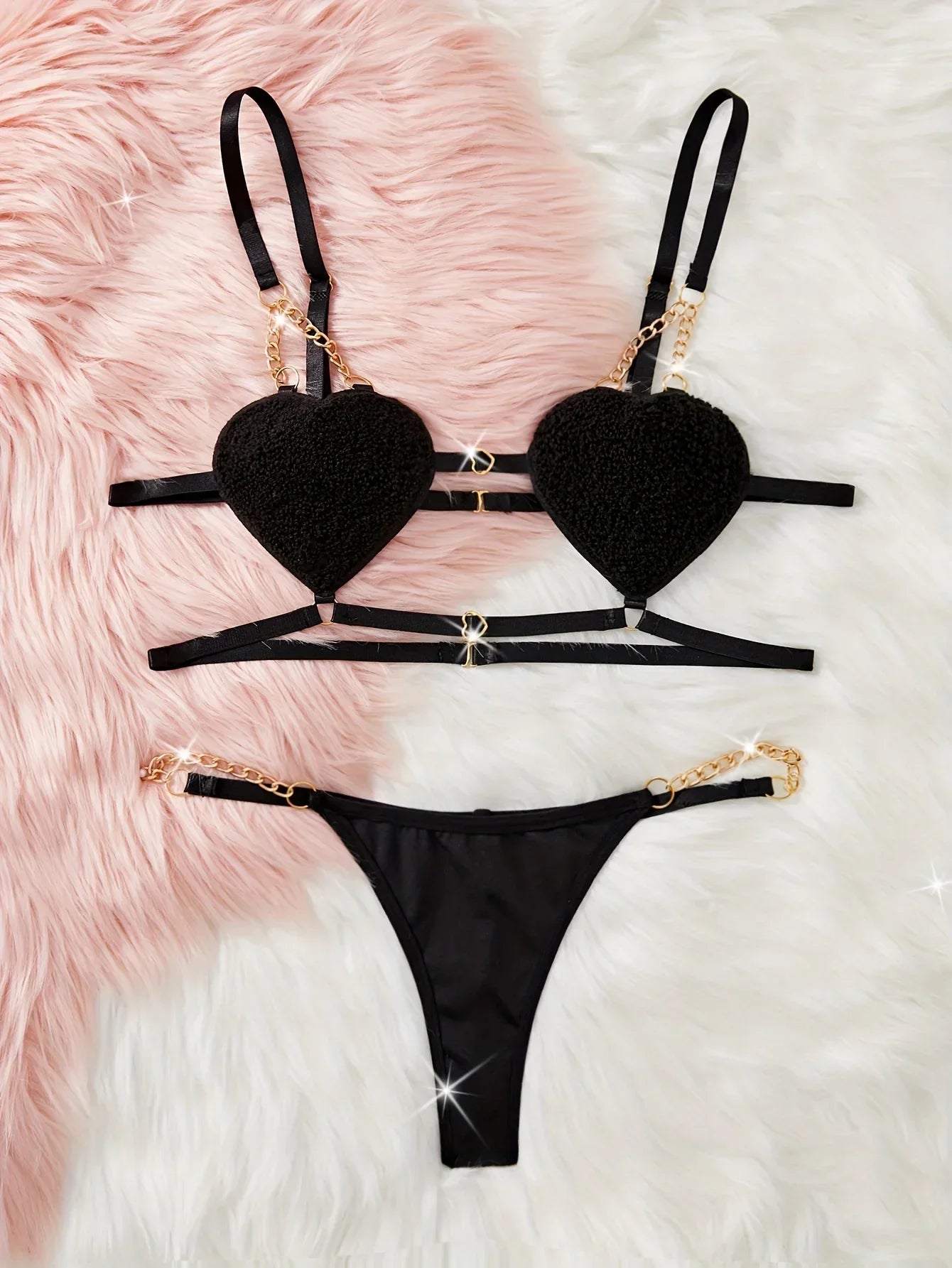 2 pieces of women's sexy lingerie set