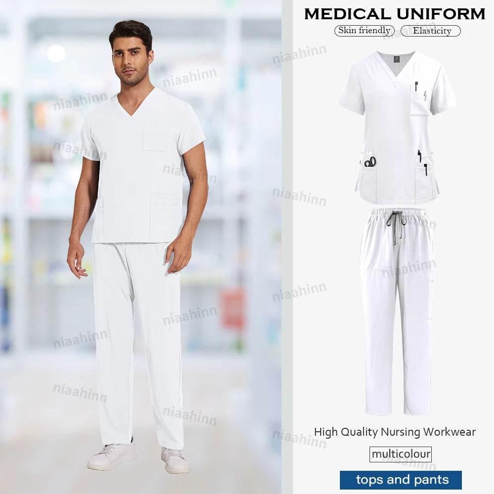 Uniforms Scrub Top Pants Sets Unisex - Empire P.E